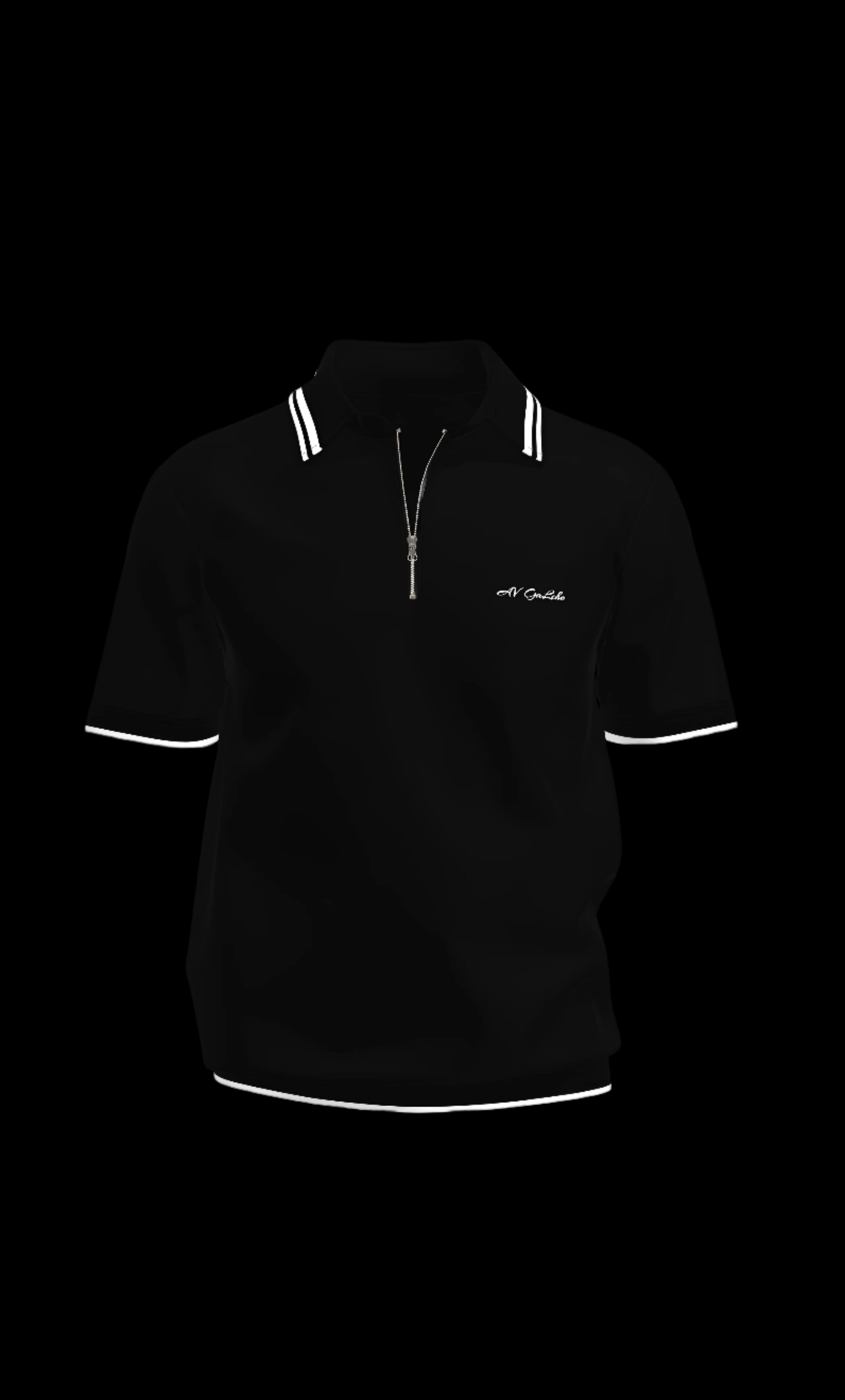 GaLche’s Essential Zipper Polo Z001 (Black)