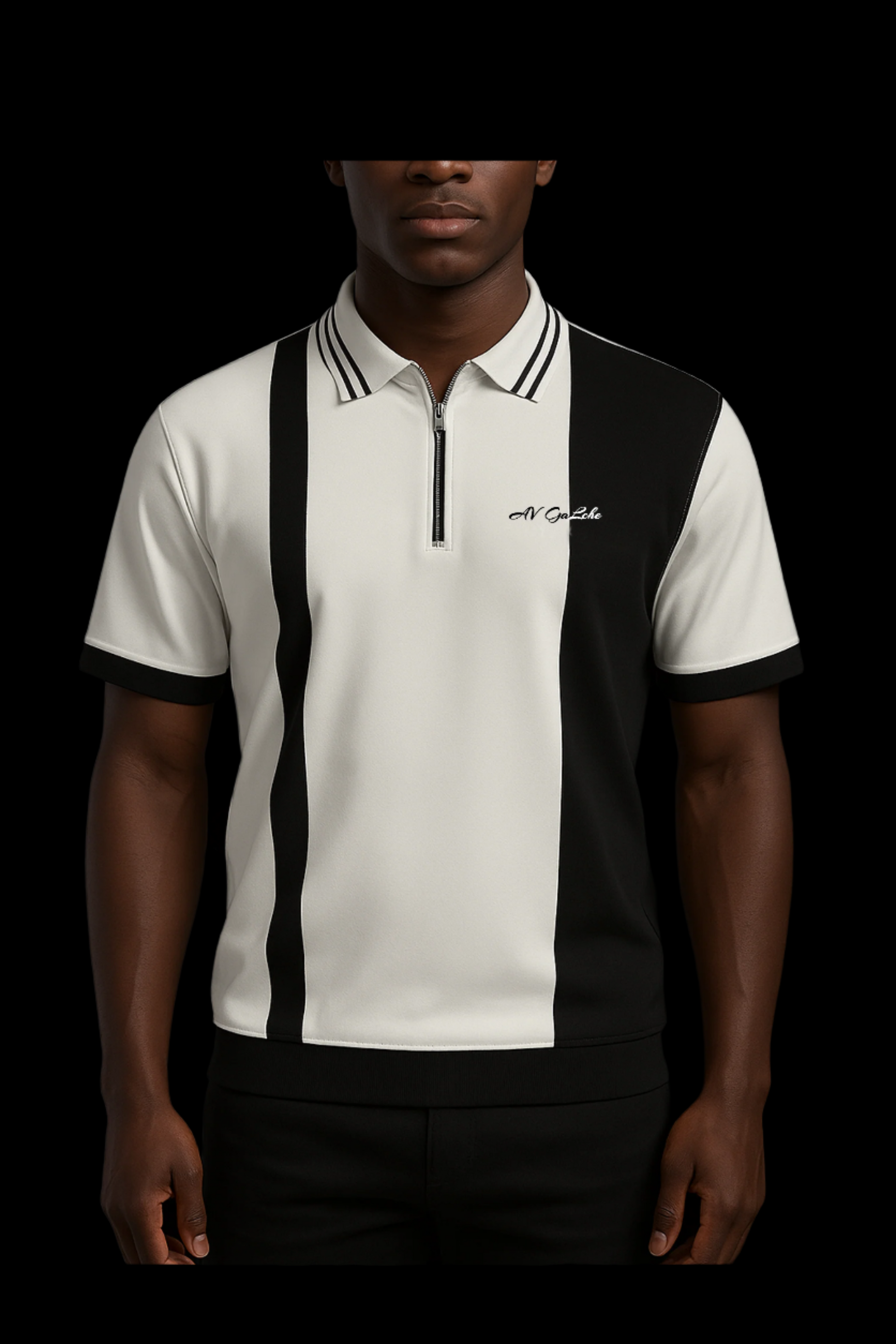 GaLche’s Essential Zipper Polo Z003 (White)