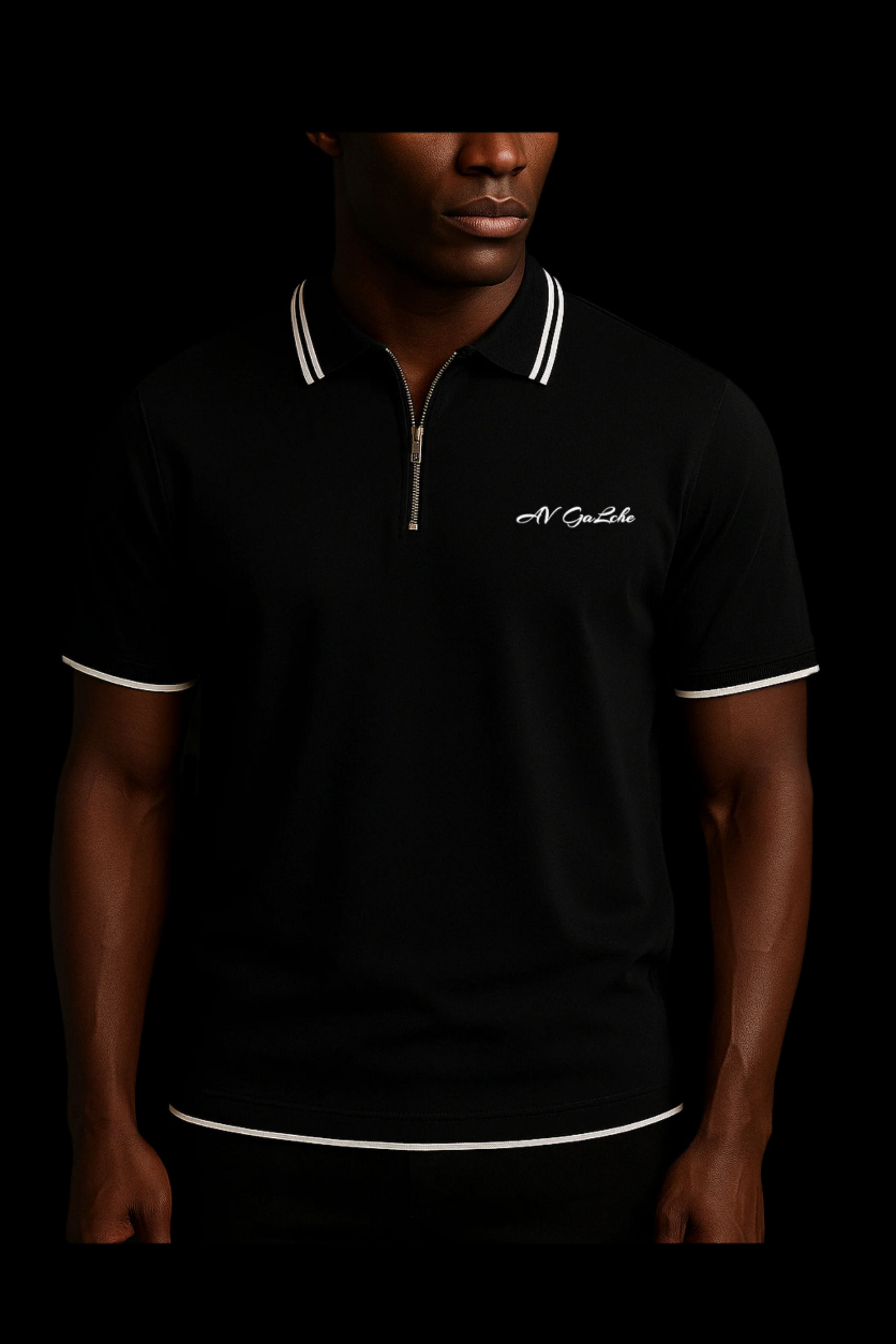 GaLche’s Essential Zipper Polo Z001 (Black)