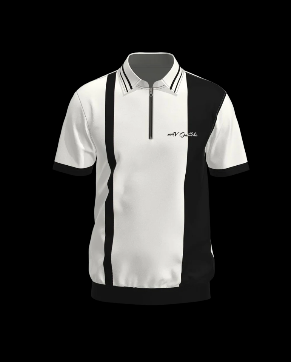 GaLche’s Essential Zipper Polo Z003 (White)