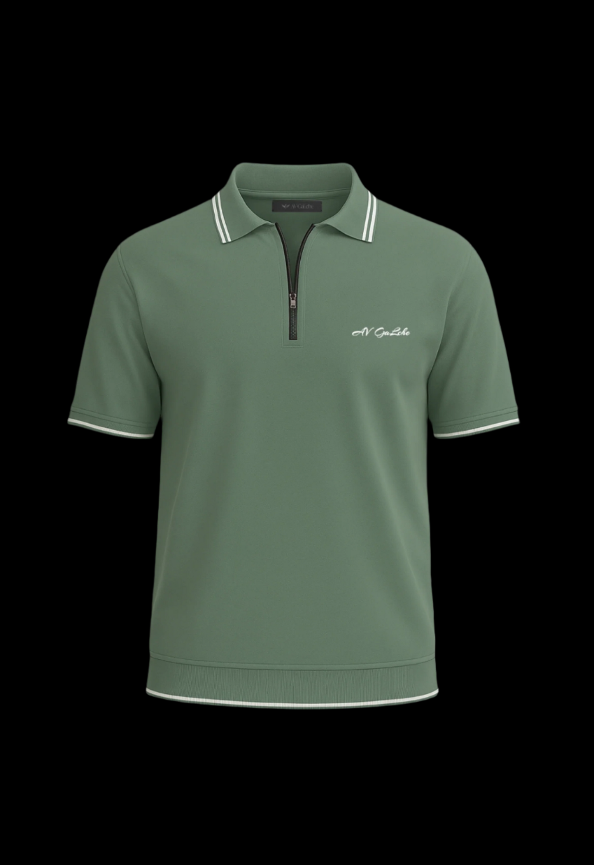 GaLche’s Essential Zipper Polo Z002 (Mint Green)