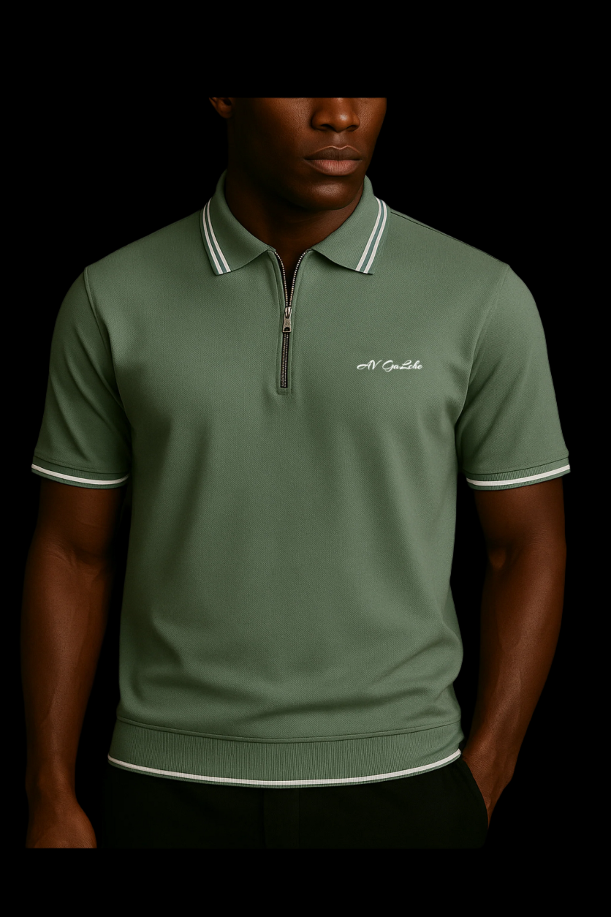 GaLche’s Essential Zipper Polo Z002 (Mint Green)